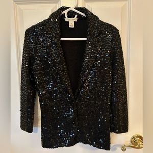 Black sequined jacket